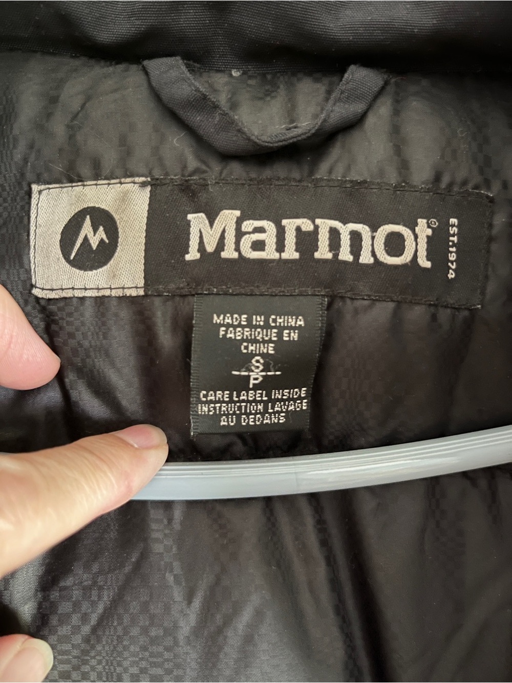 MARMOT Mens Yukon Classic Down Black Parka Waterproof 650 Fill Sz Xl $400 Sz S - Picture 13 of 15